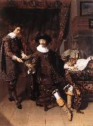 KEYSER, Thomas de Constantijn Huygens and his Clerk g oil painting on canvas